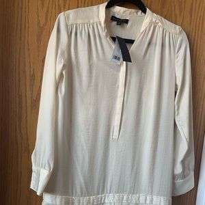 Banana republic lined Off white dress